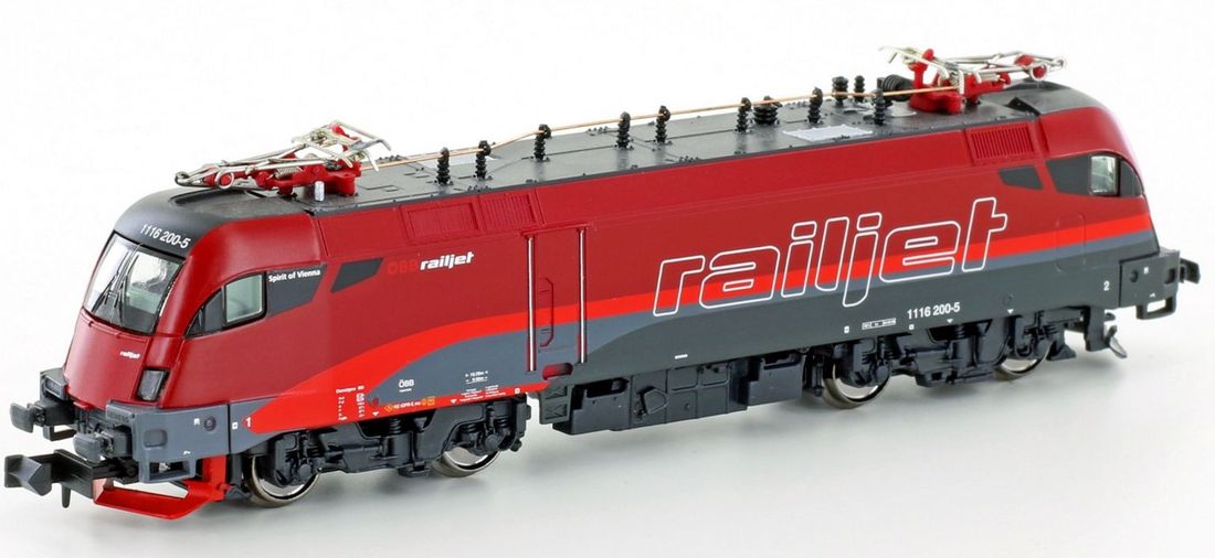 Kato HobbyTrain Lemke H2785S - Austrian Electric Locomotive Rh1116 of the ÖBB  Railjet (Sound)